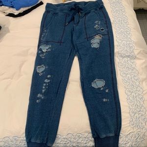 NSF Sayde Distressed Drawstring Jogger